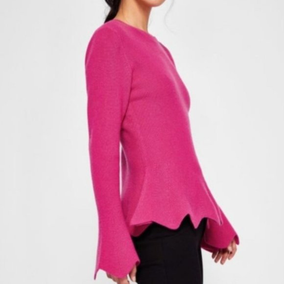 Ted Baker Bobbe Peplum Sweater - Picture 2 of 6